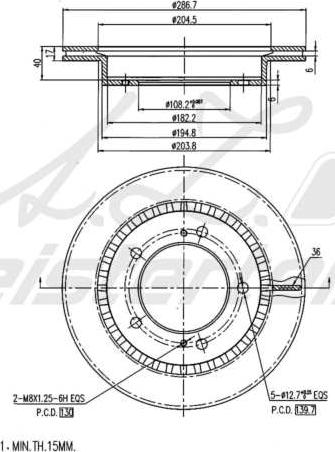 A.Z. Meisterteile AZMT-44-024-1689 - Disque de frein cwaw.fr