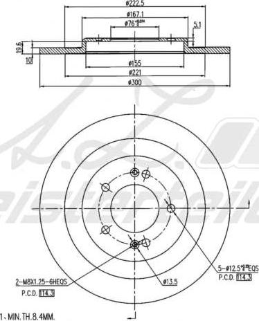 A.Z. Meisterteile AZMT-44-024-1681 - Disque de frein cwaw.fr