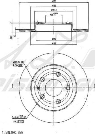 A.Z. Meisterteile AZMT-44-024-1687 - Disque de frein cwaw.fr