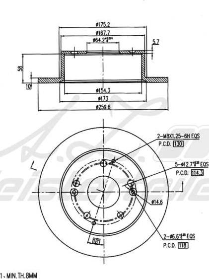 A.Z. Meisterteile AZMT-44-024-1624 - Disque de frein cwaw.fr