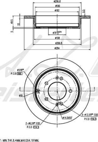 A.Z. Meisterteile AZMT-44-024-1628 - Disque de frein cwaw.fr