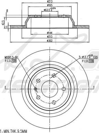 A.Z. Meisterteile AZMT-44-024-1674 - Disque de frein cwaw.fr