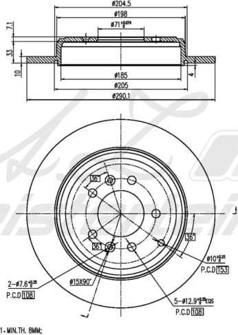 A.Z. Meisterteile AZMT-44-024-1678 - Disque de frein cwaw.fr