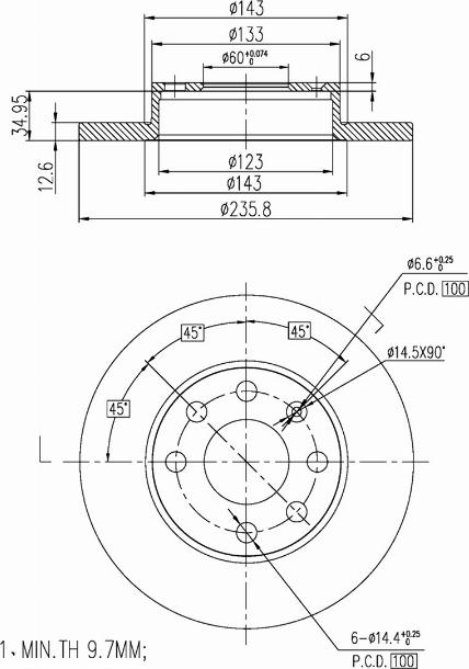 A.Z. Meisterteile AZMT-44-024-1094 - Disque de frein cwaw.fr