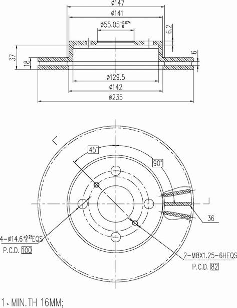 A.Z. Meisterteile AZMT-44-024-1047 - Disque de frein cwaw.fr