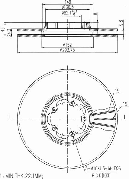 A.Z. Meisterteile AZMT-44-024-1058 - Disque de frein cwaw.fr