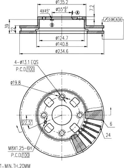 A.Z. Meisterteile AZMT-44-024-1053 - Disque de frein cwaw.fr