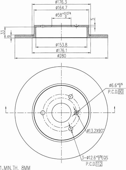 A.Z. Meisterteile AZMT-44-024-1057 - Disque de frein cwaw.fr