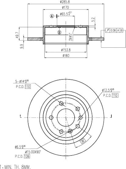 A.Z. Meisterteile AZMT-44-024-1061 - Disque de frein cwaw.fr