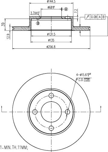 A.Z. Meisterteile AZMT-44-024-1003 - Disque de frein cwaw.fr