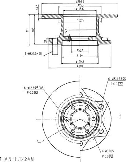 A.Z. Meisterteile AZMT-44-024-1012 - Disque de frein cwaw.fr