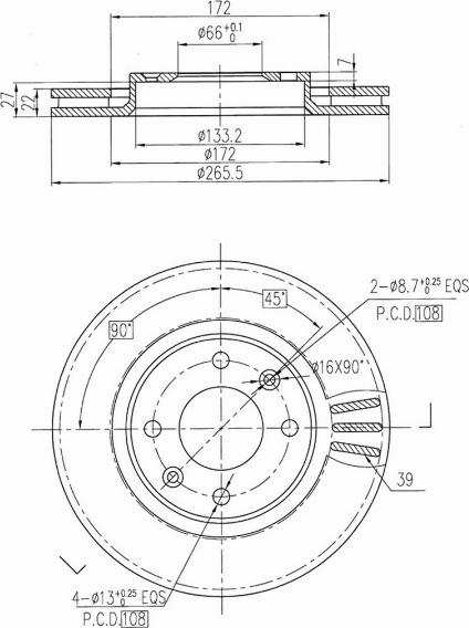 A.Z. Meisterteile AZMT-44-024-1080 - Disque de frein cwaw.fr