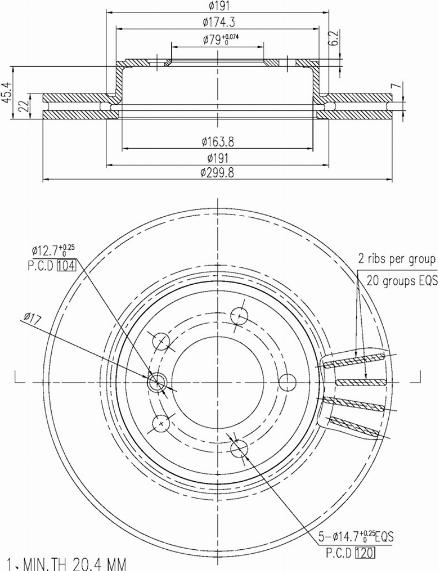 A.Z. Meisterteile AZMT-44-024-1037 - Disque de frein cwaw.fr