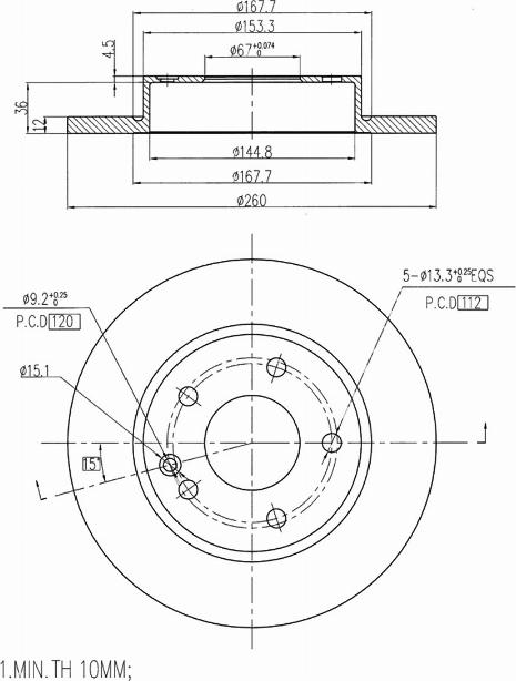 A.Z. Meisterteile AZMT-44-024-1027 - Disque de frein cwaw.fr