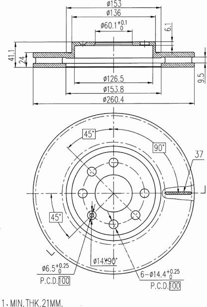 A.Z. Meisterteile AZMT-44-024-1076 - Disque de frein cwaw.fr