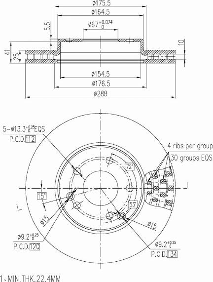 A.Z. Meisterteile AZMT-44-024-1078 - Disque de frein cwaw.fr