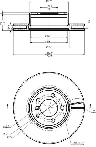 A.Z. Meisterteile AZMT-44-024-1149 - Disque de frein cwaw.fr