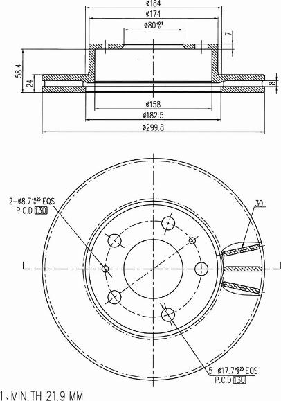 A.Z. Meisterteile AZMT-44-024-1102 - Disque de frein cwaw.fr