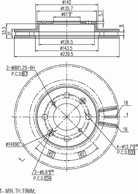 A.Z. Meisterteile AZMT-44-024-1139 - Disque de frein cwaw.fr