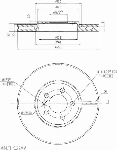 A.Z. Meisterteile AZMT-44-024-1129 - Disque de frein cwaw.fr