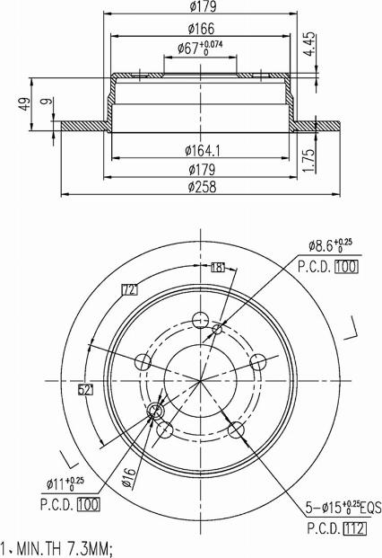 A.Z. Meisterteile AZMT-44-024-1127 - Disque de frein cwaw.fr