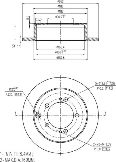 A.Z. Meisterteile AZMT-44-024-1173 - Disque de frein cwaw.fr