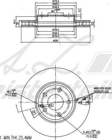 A.Z. Meisterteile AZMT-44-024-1893 - Disque de frein cwaw.fr