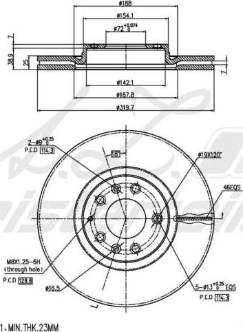 A.Z. Meisterteile AZMT-44-024-1897 - Disque de frein cwaw.fr