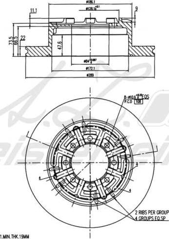 A.Z. Meisterteile AZMT-44-024-1864 - Disque de frein cwaw.fr