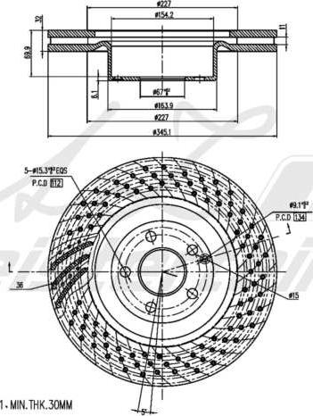 A.Z. Meisterteile AZMT-44-024-1804 - Disque de frein cwaw.fr