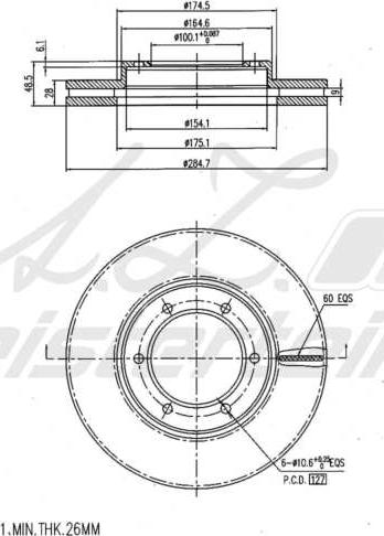 A.Z. Meisterteile AZMT-44-024-1881 - Disque de frein cwaw.fr