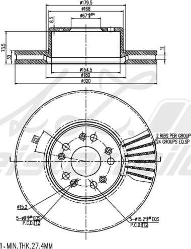 A.Z. Meisterteile AZMT-44-024-1887 - Disque de frein cwaw.fr