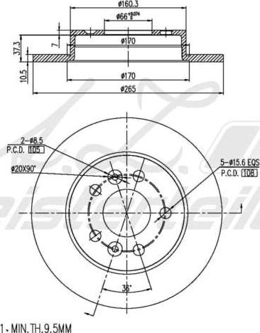 A.Z. Meisterteile AZMT-44-024-1827 - Disque de frein cwaw.fr