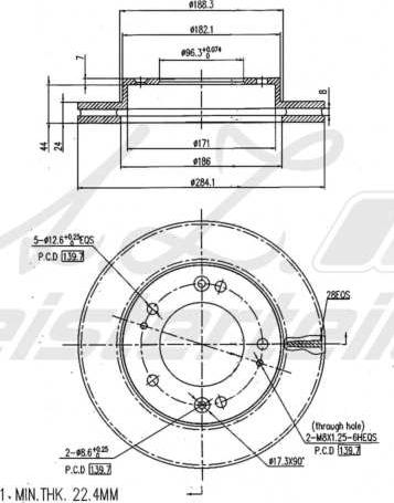 A.Z. Meisterteile AZMT-44-024-1877 - Disque de frein cwaw.fr