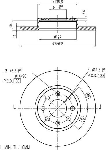 A.Z. Meisterteile AZMT-44-024-1391 - Disque de frein cwaw.fr