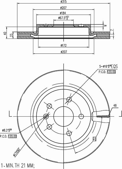 A.Z. Meisterteile AZMT-44-024-1398 - Disque de frein cwaw.fr