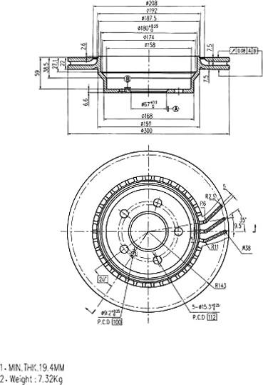 A.Z. Meisterteile AZMT-44-024-1345 - Disque de frein cwaw.fr