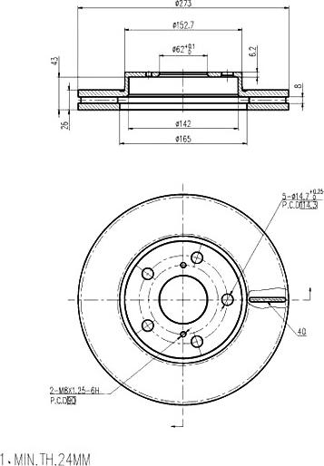 A.Z. Meisterteile AZMT-44-024-1343 - Disque de frein cwaw.fr