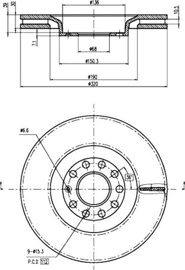 A.Z. Meisterteile AZMT-44-024-1358 - Disque de frein cwaw.fr