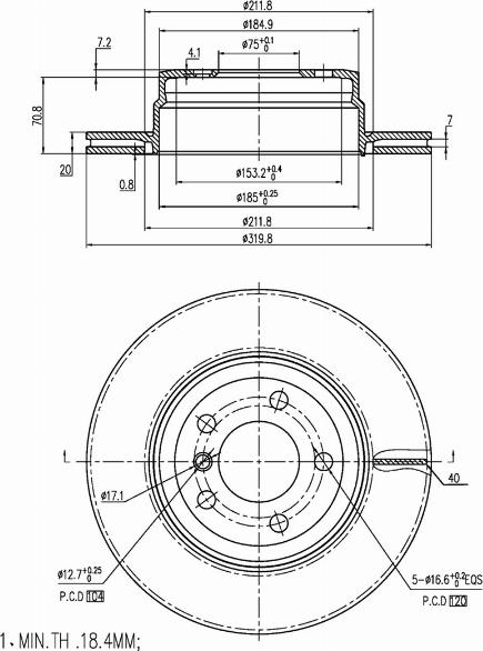 A.Z. Meisterteile AZMT-44-024-1364 - Disque de frein cwaw.fr