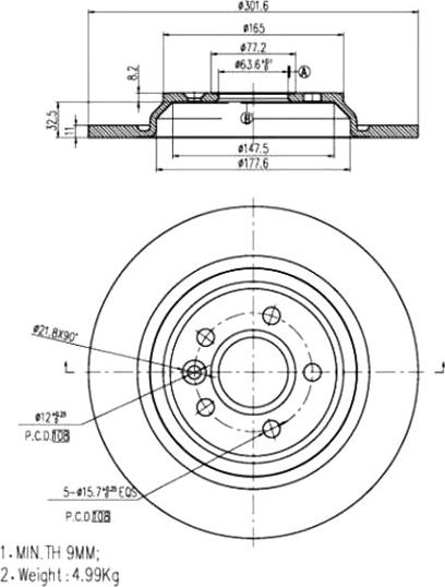 A.Z. Meisterteile AZMT-44-024-1367 - Disque de frein cwaw.fr