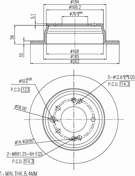 A.Z. Meisterteile AZMT-44-024-1314 - Disque de frein cwaw.fr