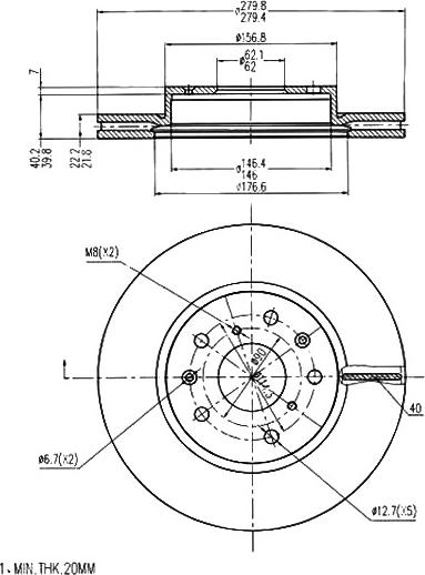 A.Z. Meisterteile AZMT-44-024-1316 - Disque de frein cwaw.fr