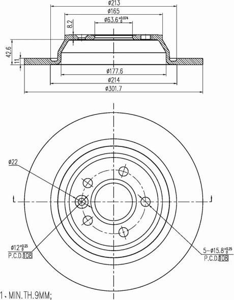 A.Z. Meisterteile AZMT-44-024-1312 - Disque de frein cwaw.fr