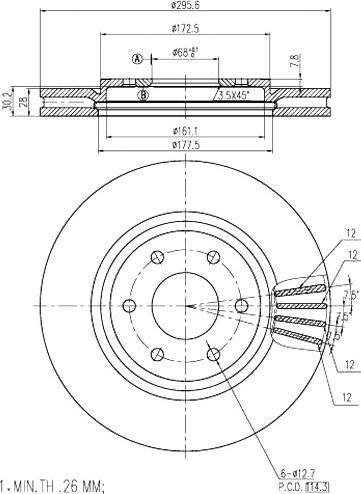 A.Z. Meisterteile AZMT-44-024-1385 - Disque de frein cwaw.fr