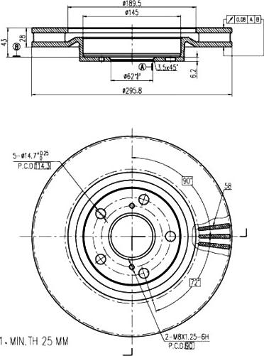 A.Z. Meisterteile AZMT-44-024-1331 - Disque de frein cwaw.fr