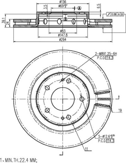 A.Z. Meisterteile AZMT-44-024-1329 - Disque de frein cwaw.fr