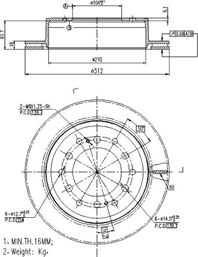 A.Z. Meisterteile AZMT-44-024-1379 - Disque de frein cwaw.fr