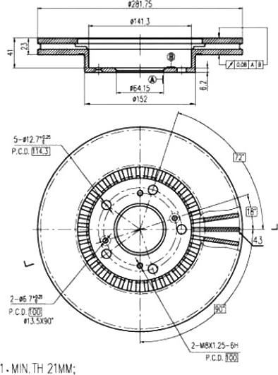 A.Z. Meisterteile AZMT-44-024-1246 - Disque de frein cwaw.fr