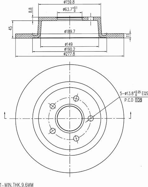 A.Z. Meisterteile AZMT-44-024-1247 - Disque de frein cwaw.fr